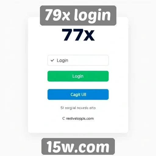 Características do sistema de login do site 79x